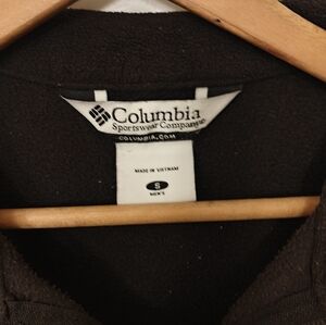 Men's black Colombia fleece full zip jacket